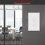 Plaque murale double surdimensionnée pour prise de courant double, blanc (paquet de 3)