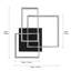 Square 60Cm LED Flush Mount With Remote