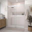Porte de douche coulissante double sans cadre en chrome avec verre transparent 3/8 po Catalyst l 62 po x H 76 po-96391549