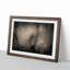 Gentle Elephant in Abstract - Picture Frame Graphic Art Print-55727020-55727015