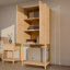 Armoire-penderie autoportante en bambou avec 2 portes Valric
