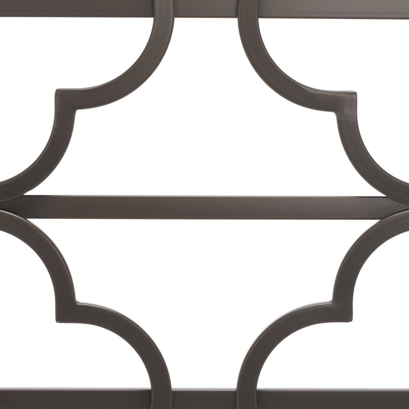 Lucinda Open-Frame Headboard, Queen, Gunmetal