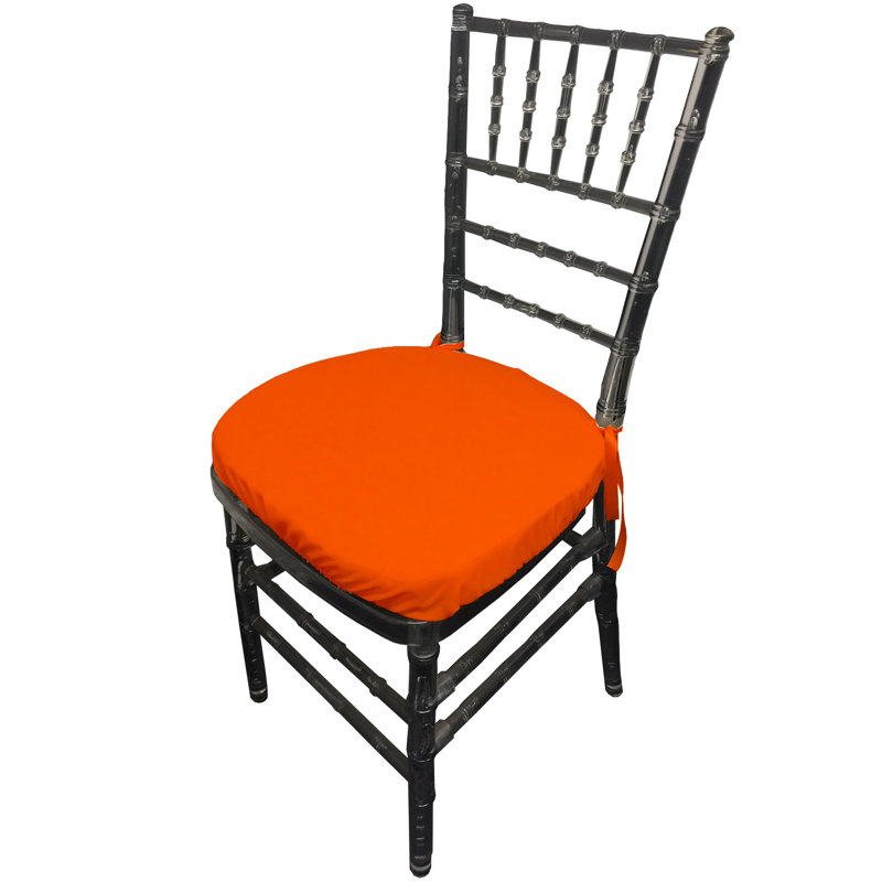 Outdoor 2'' Dining Chair Cushion Cover, Orange