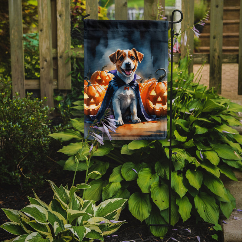 Drapeau de jardin chiot Halloween, Jack Russell Terrier