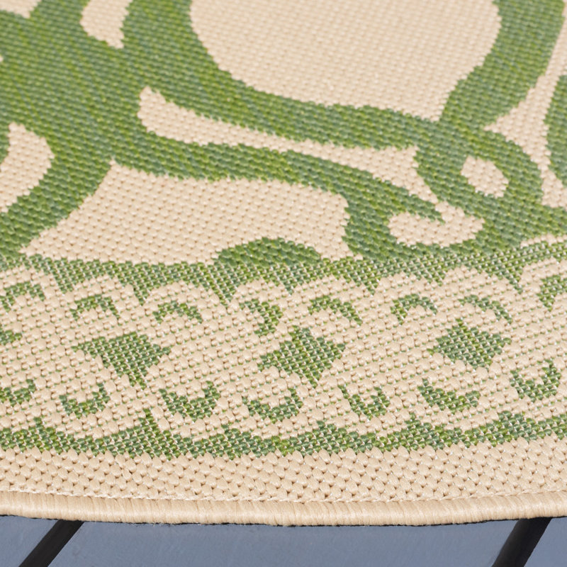 Tapis d'intérieur / extérieur à motif géométrique Claudis Performance, Rectangle 4 pi x 5 pi 7 po