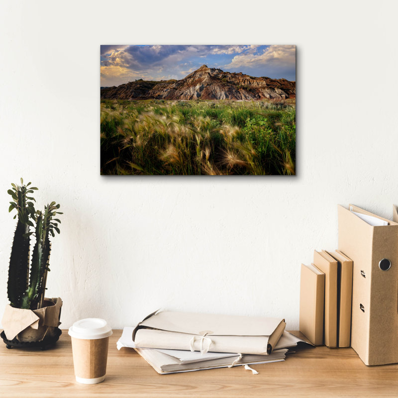 «Summer Evening In The Badlands» par Rick Berk, art mural sur toile