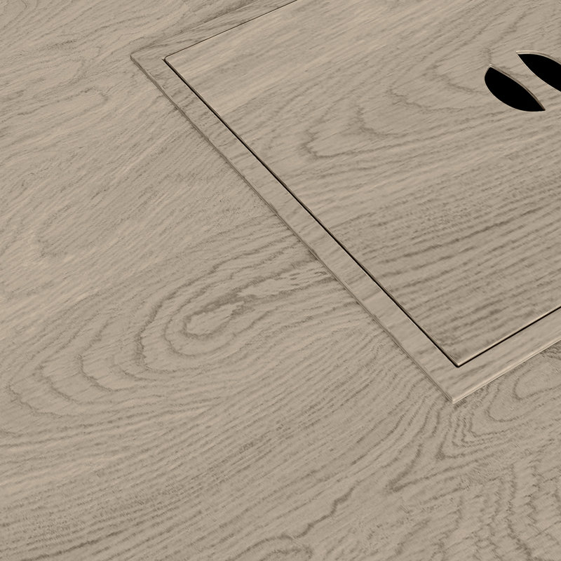 Table basse 3-en-1 avec seau à glace et foyer - beige