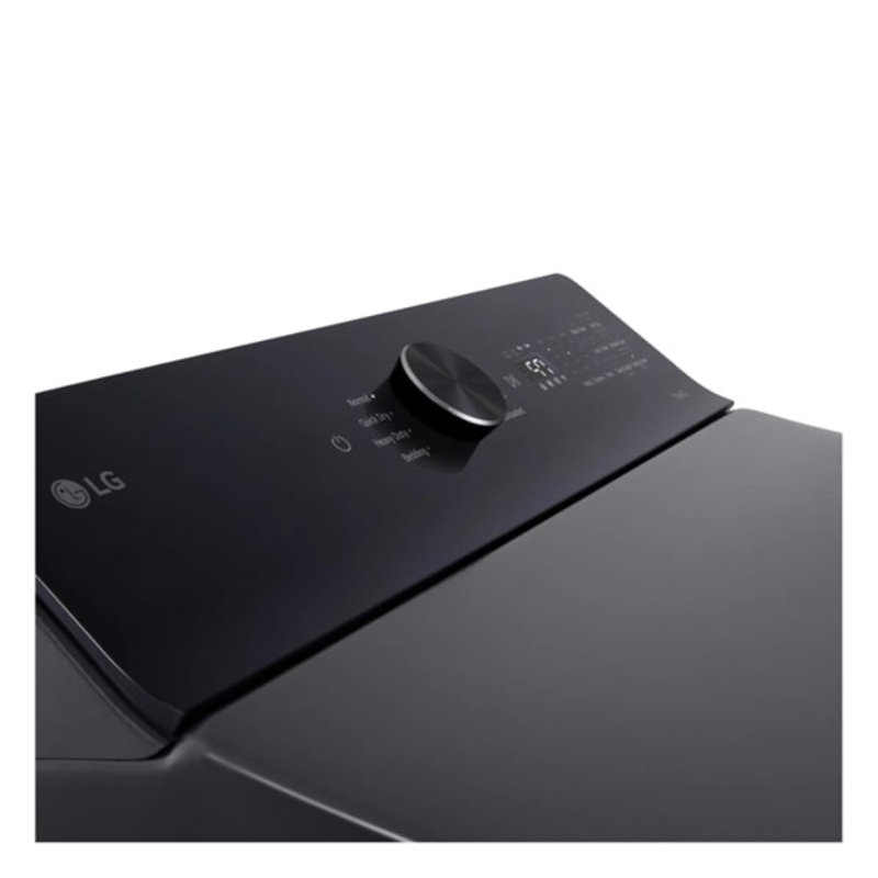 LG Ultra Large Capacity Rear Control Gas Dryer with AI Sensing and ThinQ® Smart Features, 7.3 cu. ft., Platinum Black