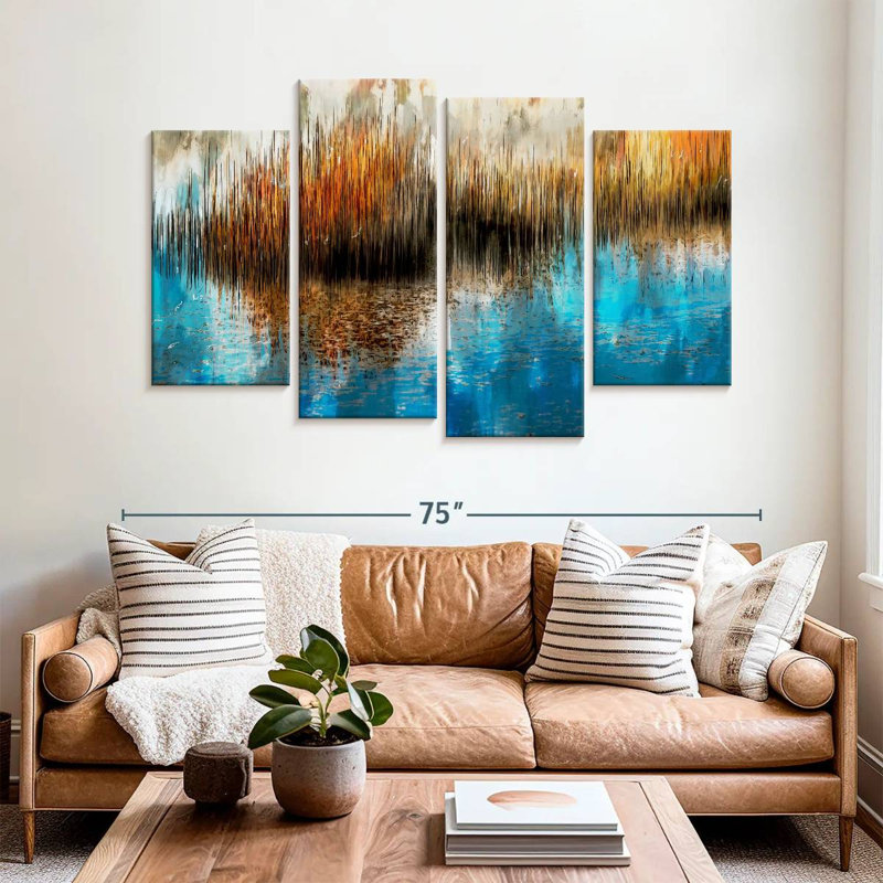 Avery Swamp Dynamic Abstract, 42" H x 68" W