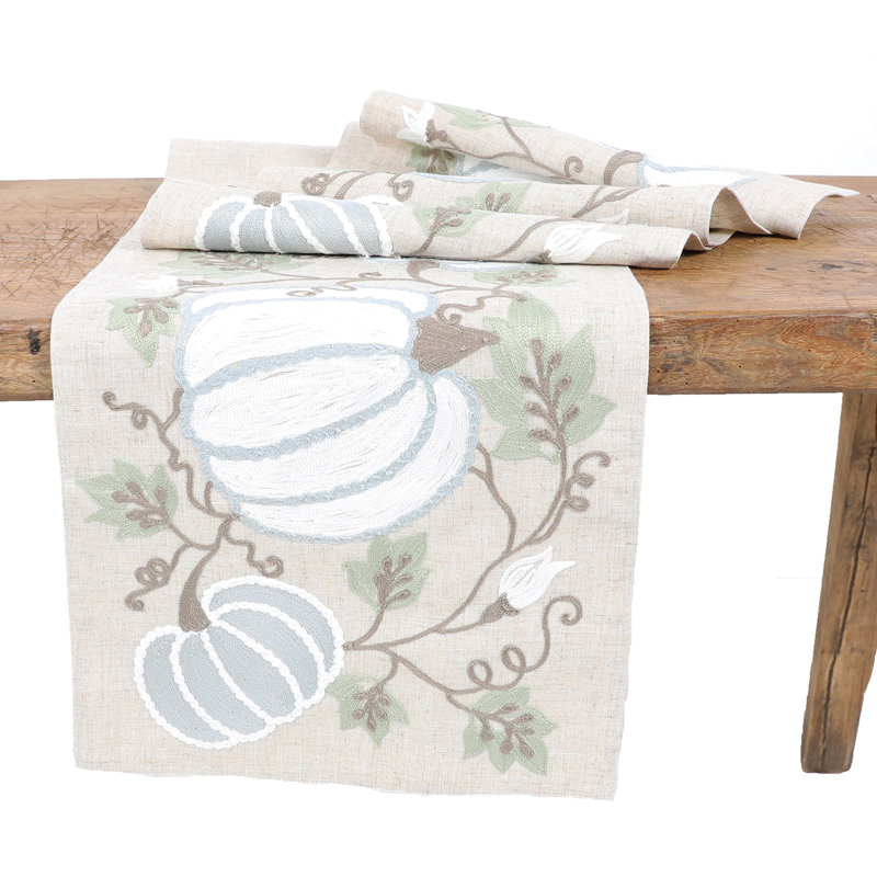 Trym Floral Thanksgiving Table Runner, 36" L x 16" W