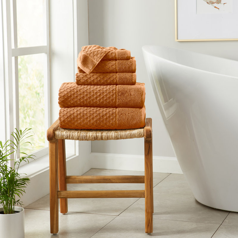 Copper Heavyweight Cotton Terry 6-Piece Towel Set