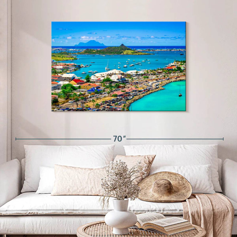 Panorama Marigot, H 30 po x l 45 po