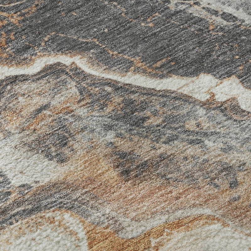 Premium Machine Washable Varroville AMF1709 Abstract Rug, Rectangle 8' x 10'