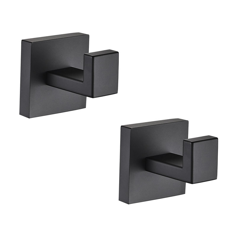 Forious Wall Mounted Towel Hook, Black