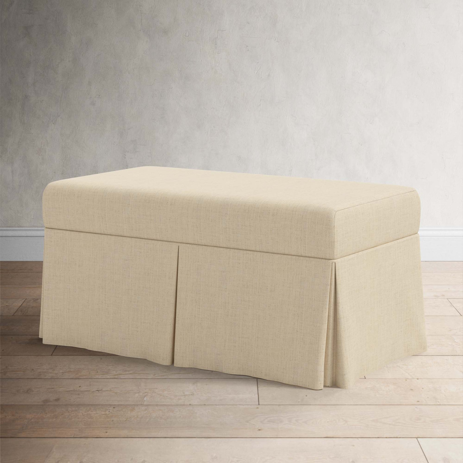 Wyatt Storage Bench, Classic Linen Linen