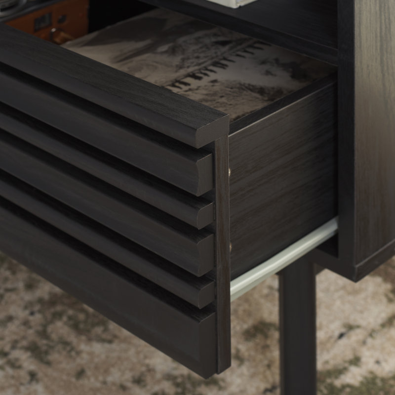 Table de chevet Kunio, Noir