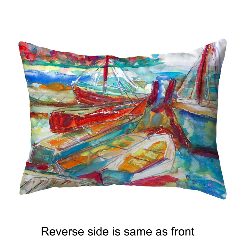 Outdoor Reversible Throw Pillow