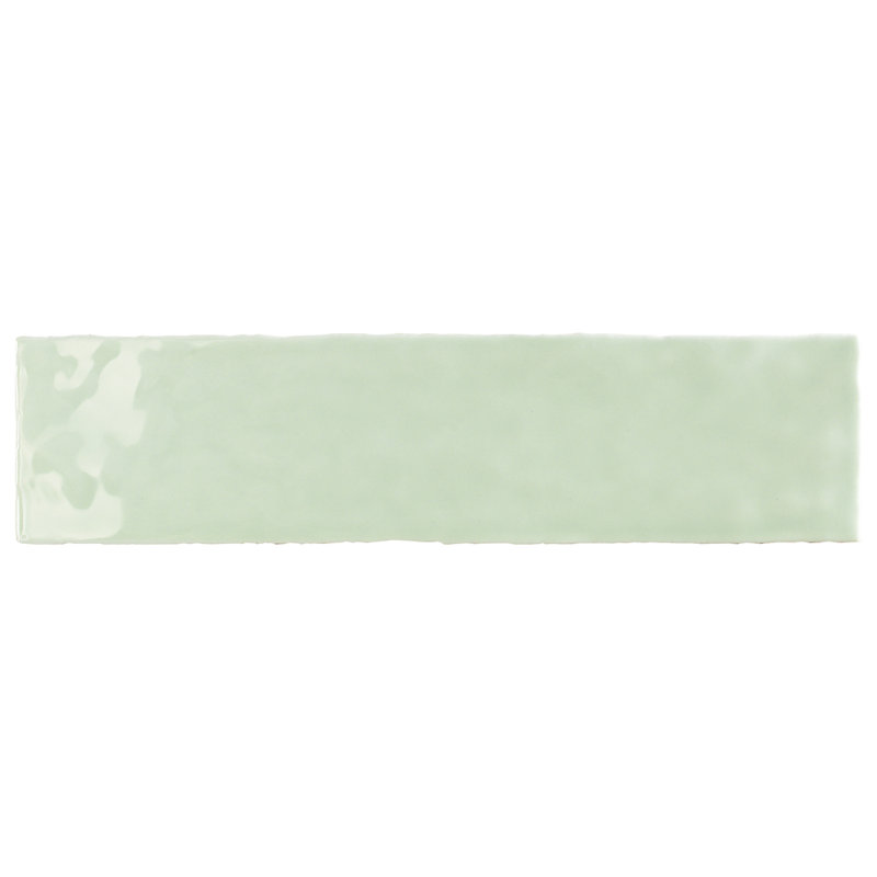 Subway Tile 3" x 12" Straight Edge Ceramic Singular Wall & Floor Tile, Green
