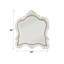 Miroir blanc perle