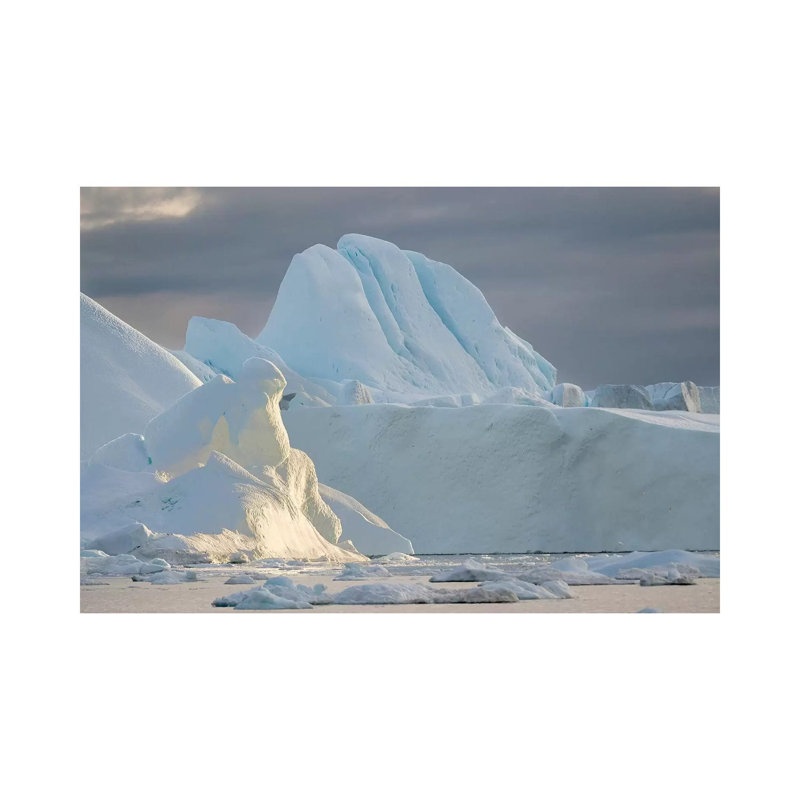 Ilulissat Icefjord Also Called Kangia Or Ilulissat Kangerlua At Disko Bay - Wrapped Canvas Print