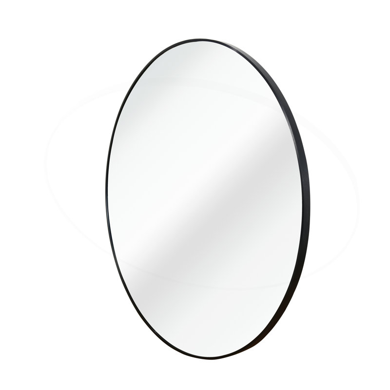 Miroir de salle de bain haut de gamme avec des caractéristiques avancées pour une décoration élégante, Noir, 16 po x 16 po