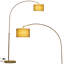 186cm Silver Arched Floor Lamp