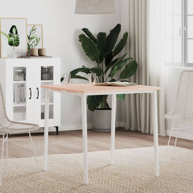 Vidaxl Table Top Square Solid Wood Beech, 70cm H x 70cm W x 1.5cm D, Natural