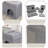 TRIXIE Crazy Cube Stackable Cat Condo, Indoor Cat House with Scratching Pad, Foldable Cat Hideaway Cave, 2-Story