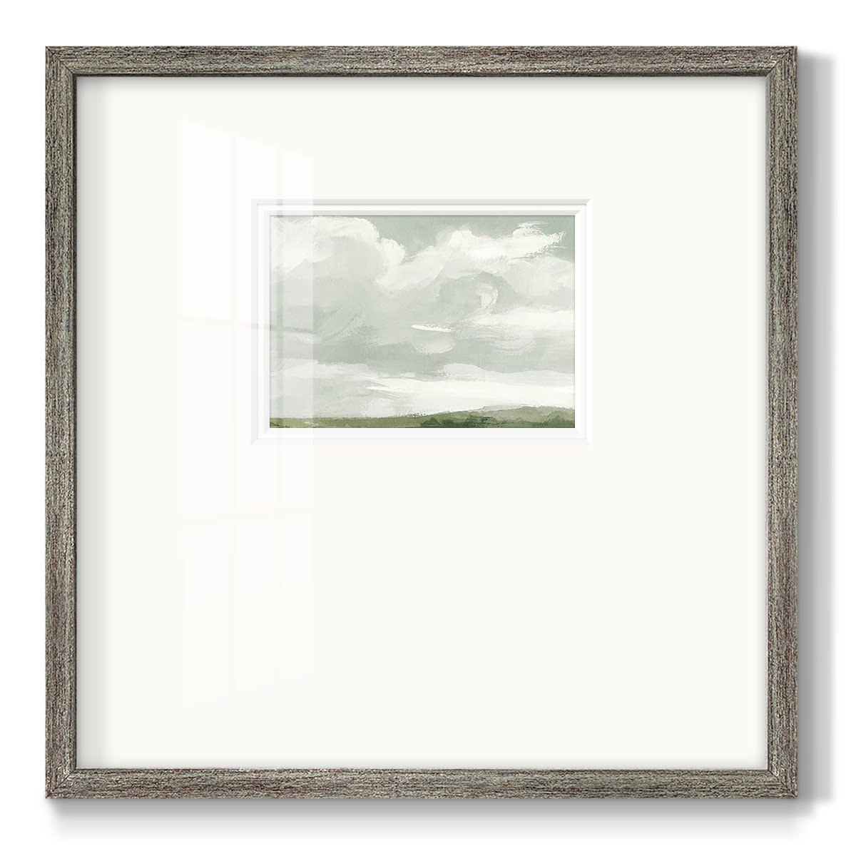 Gray Stone Sky III, 21" H x 21" W x 1.25" D, Gray Stone