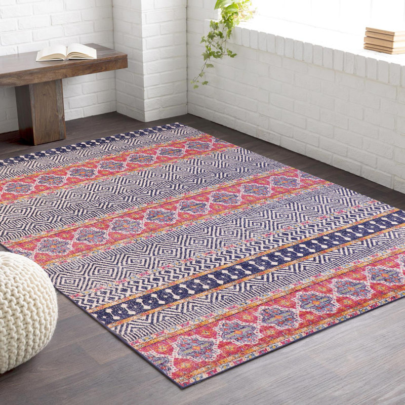 Tapis bleu / rouge Southwestern