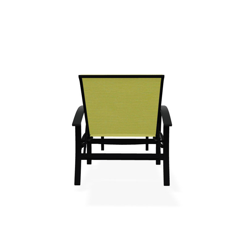 Belle Isle Outdoor Chaise Lounge, Lime 38D Sunbrella®, Classic Graphite P30, Textured Black