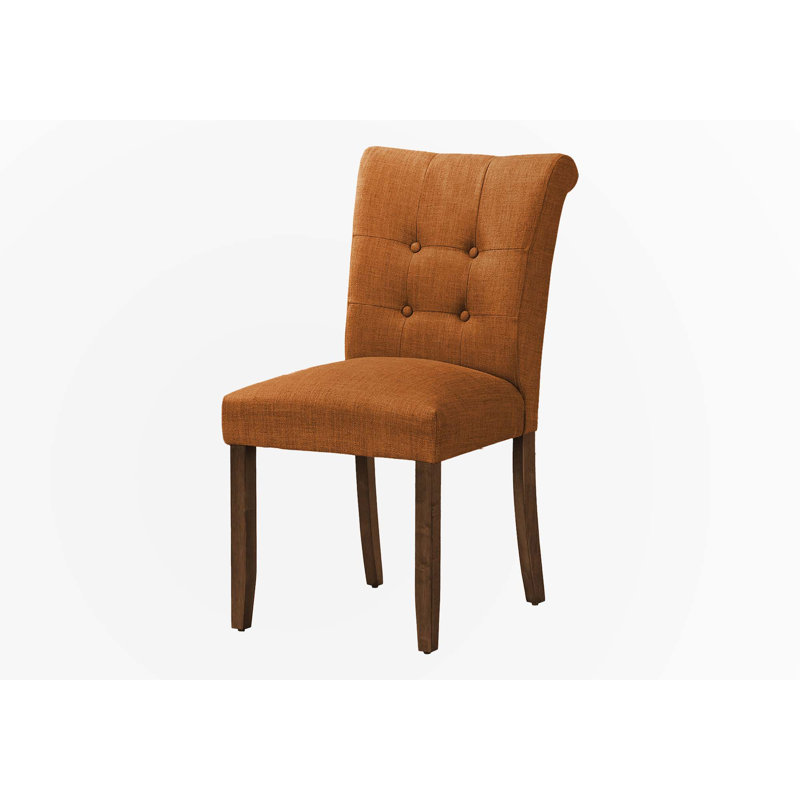 Accent Chairs, Orange Fabric
