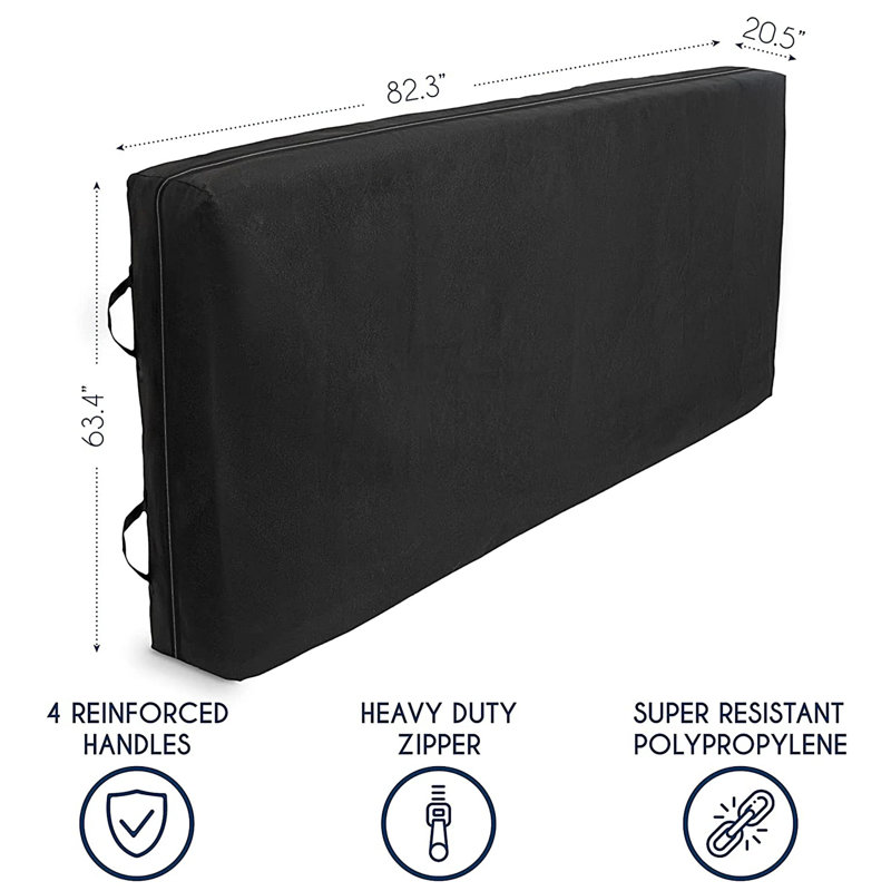 Sac de rangement mobile double - Sacs de rangement - Housse de rangement simple - Sac de rangement mobile simple - Fermeture à glissière extra forte - Réutilisable - 4 poignées