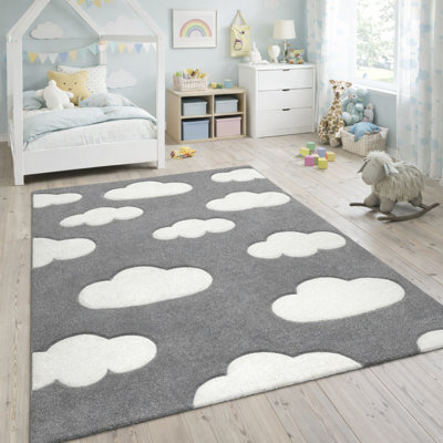 Hotwells Area Rug in Gray/White
