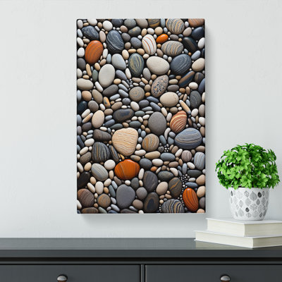 Pebbles Op Art No.2 - Wrapped Canvas