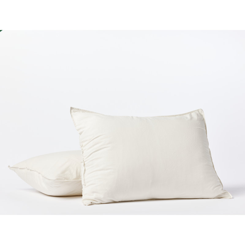 Organic Crinkled Percale Sham, Undyed, Standard