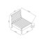 Chaise de patio avec coussins Baghavann
