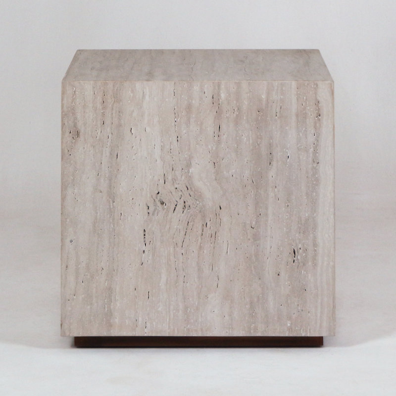 Table de bout ou d'appoint en travertin