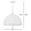 Luminaire suspendu Palmetto en laiton vieilli par Cortney Bishop
