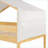 Twin Over Twin Solid Pine Wood Bunk Bed with Removable Tent - Natural Space-Saving Design-409417507