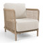 Chaise d'appoint d'extérieur Vivien Naturel