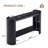 53" Double-Layer Black Wood Grain Console Table with Curved Design – Space-Saving Entryway, Sofa Side or Foyer Table for Modern & Minimalist Decor-1198603977-1198603983
