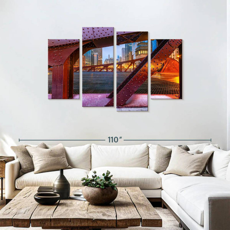 Lilie Chicago Marshall Suloway Bridge, 48" H x 75" W