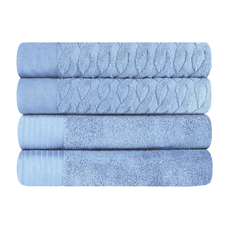 Ensemble de 4 serviettes de bain Nisswa, Marron