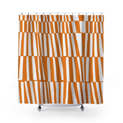 Thora Abstract Mid-Century Shower Curtain