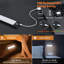 Veilleuse à détecteur de mouvement, 300 mm, luminosité du jour, conception mince en aluminium rechargeable, support magnétique pour placards et escaliers (ensemble de 2)-86163993