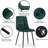 Mid Century Modern Green Velvet Dining Chairs Set Of 2 For Kitchen, Living Room-1463746867-1456824779
