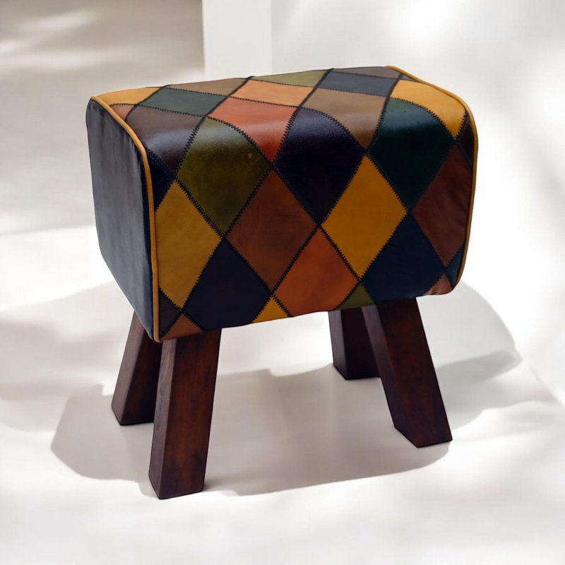 Leather Footstool