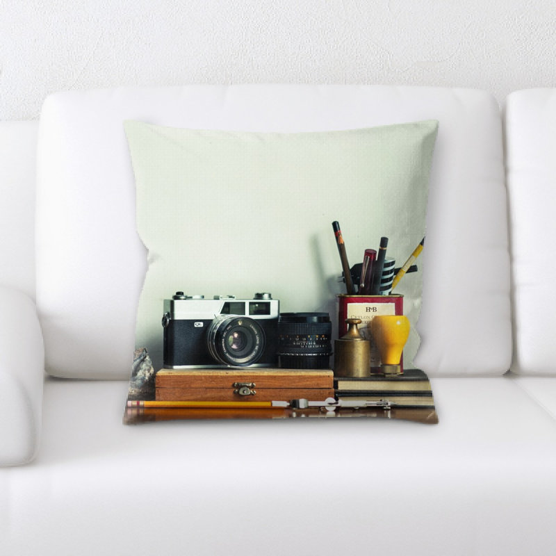 Microsuede Reversible Throw Pillow