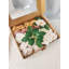 Ensemble de boîte à fleurs artificielles dégradé de couleur feuille de fleur avec des tiges pour les bouquets de mariage bricolage centres de table de fête de naissance décorations pour la maison